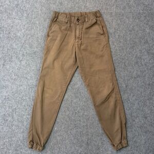 Bearbottom Brown Relaxed Fit Stretch Jogger Chino Pants Men's Size Small x28